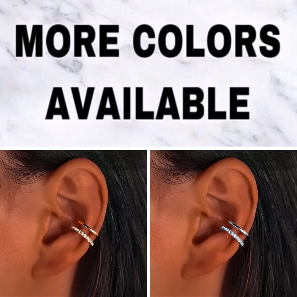 ⚜️𝟯𝟬%𝗢𝗙𝗙 𝗯𝘂𝗻𝗱𝗹𝗲𝘀 𝟯+⚜️ NEW Gold Rhinestone Wrap Earring - Picture 7 of 9